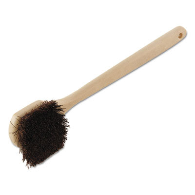 Utility Brush, Brown Palmyra Fiber Bristles, 5.5