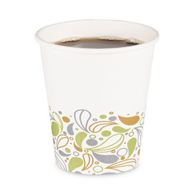Deerfield Printed Paper Hot Cups, 10 oz, 1000/Carton