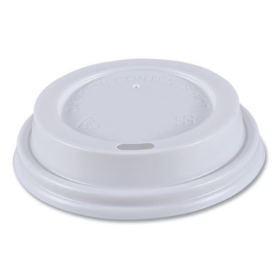 Cup Lid: Dome, Polystyrene, White