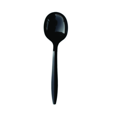 CUTLERY,SOUP SPOON,1K,BK