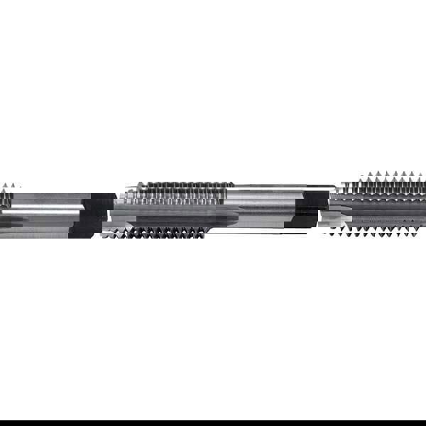 Straight Flute Tap: #5-44 UNF, 3 Flutes, Taper, 2B/3B Class of Fit, High Speed Steel, Bright/Uncoated