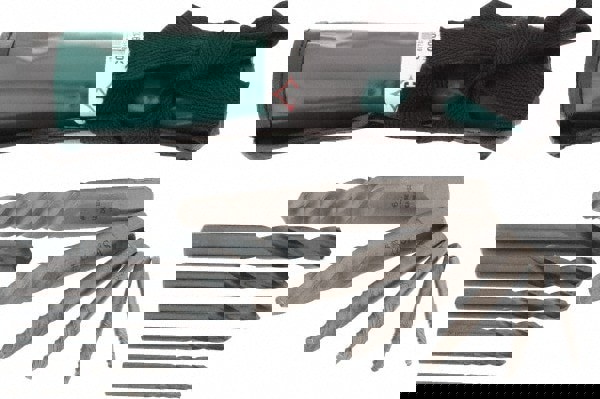 Spiral Flute Screw Extractor & Drill: 12 Pc