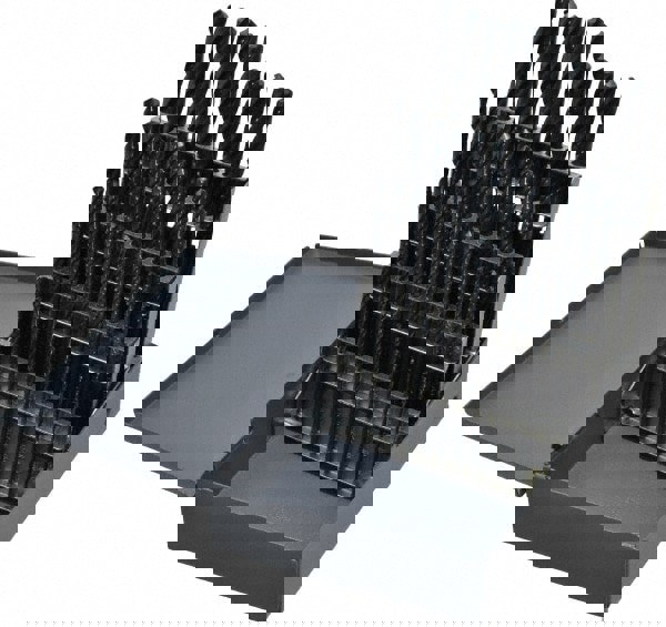 Drill Bit Set: Jobber Length Drill Bits, 50 Pc, 1