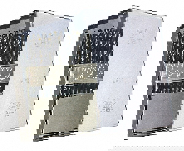 Drill Bit Set: Jobber Length Drill Bits, 26 Pc, 0.234