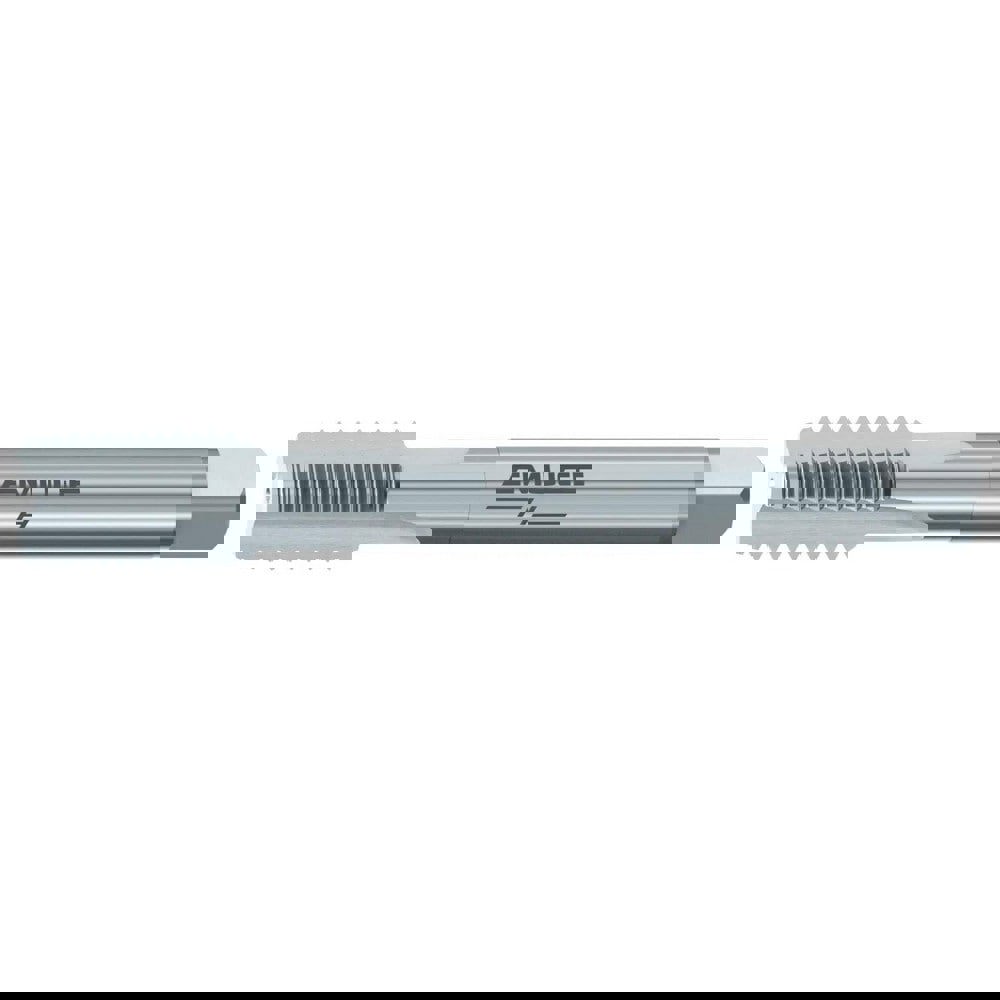 Straight Flute Tap: M24x3.00 Metric Coarse, 4 Flutes, Modified Bottoming, 6HX Class of Fit, Cobalt, Nitride Coated