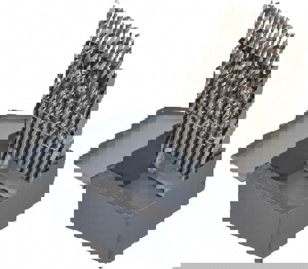 Drill Bit Set: Screw Machine Length Drill Bits, 26 Pc, 118 &deg;, High Speed Steel