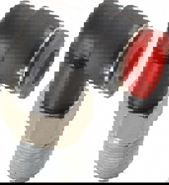 Push-To-Connect Tube to Male & Tube to Male BSPT Tube Fitting: 90 &deg; Swivel Elbow, 1/4