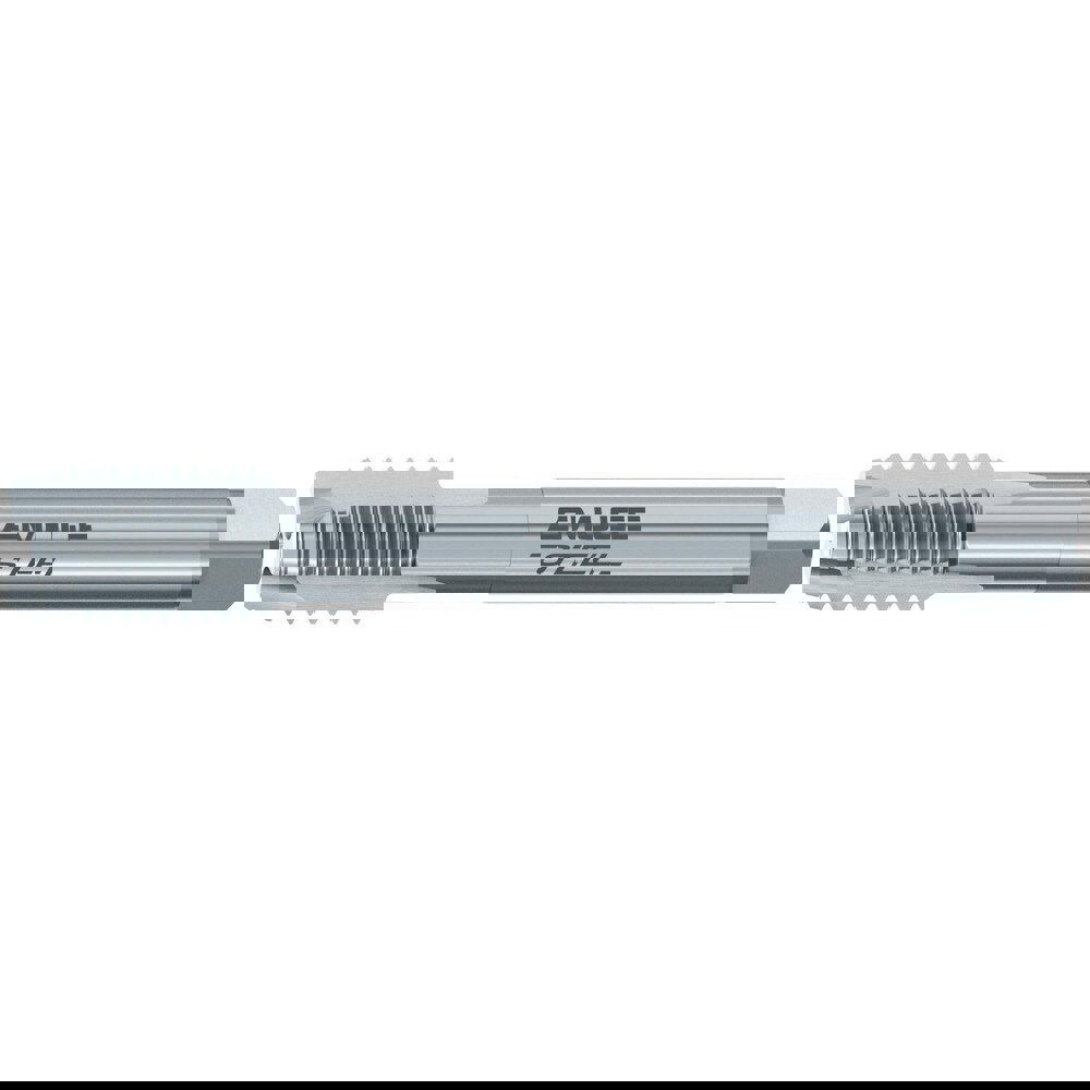 Spiral Point Tap: M12x1.5 Metric Fine, 3 Flutes, Plug Chamfer, 6G Class of Fit, High-Speed Steel-E, Bright/Uncoated