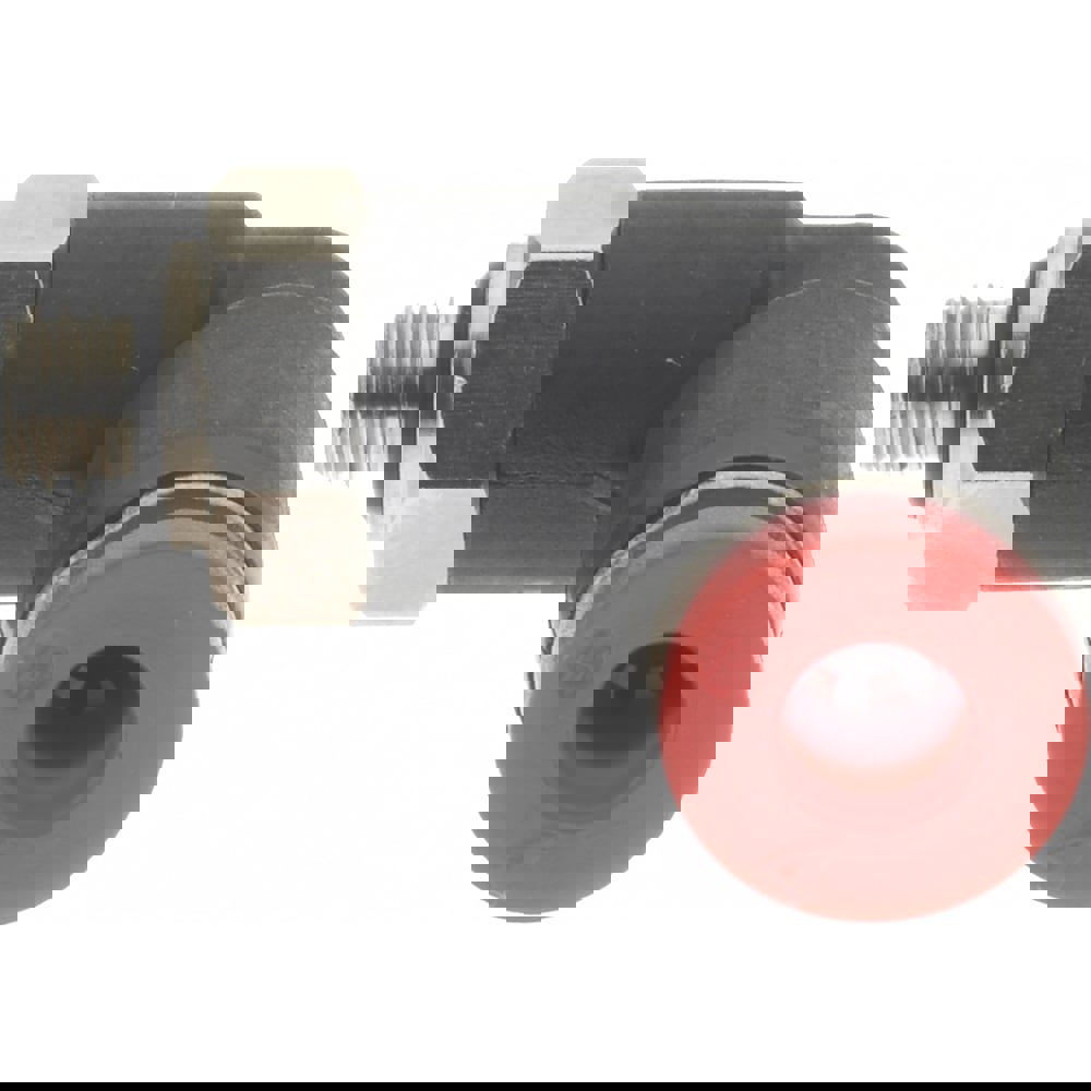 Push-To-Connect Tube to Metric Thread Tube Fitting: 90 &deg; Swivel Elbow, M5 Thread