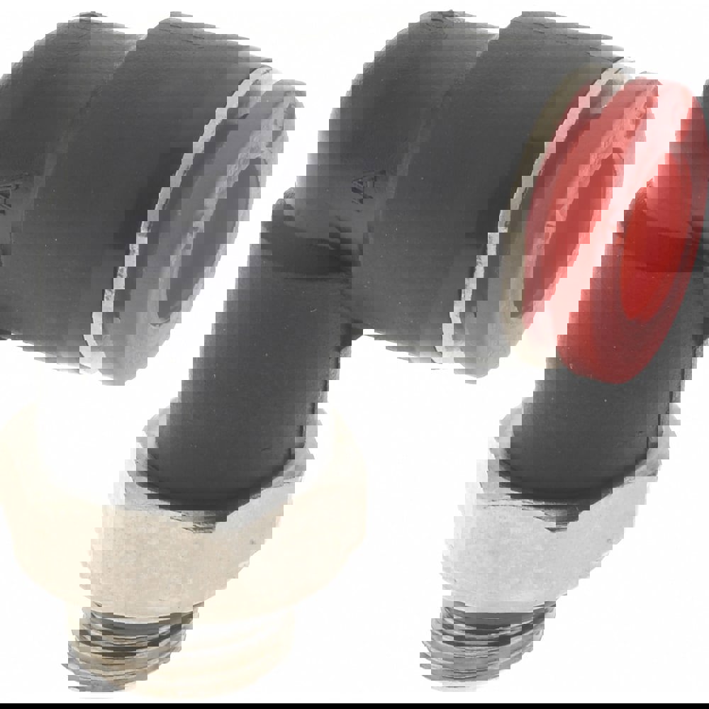 Push-To-Connect Tube to Male & Tube to Male BSPP Tube Fitting: 90 &deg; Swivel Elbow, 1/8