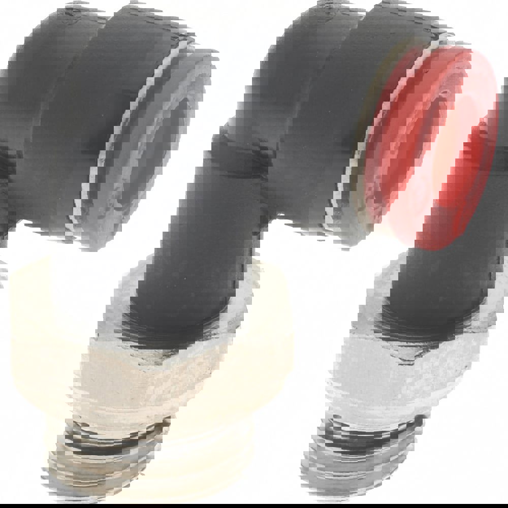 Push-To-Connect Tube to Male & Tube to Male BSPP Tube Fitting: 90 &deg; Swivel Elbow, 1/4