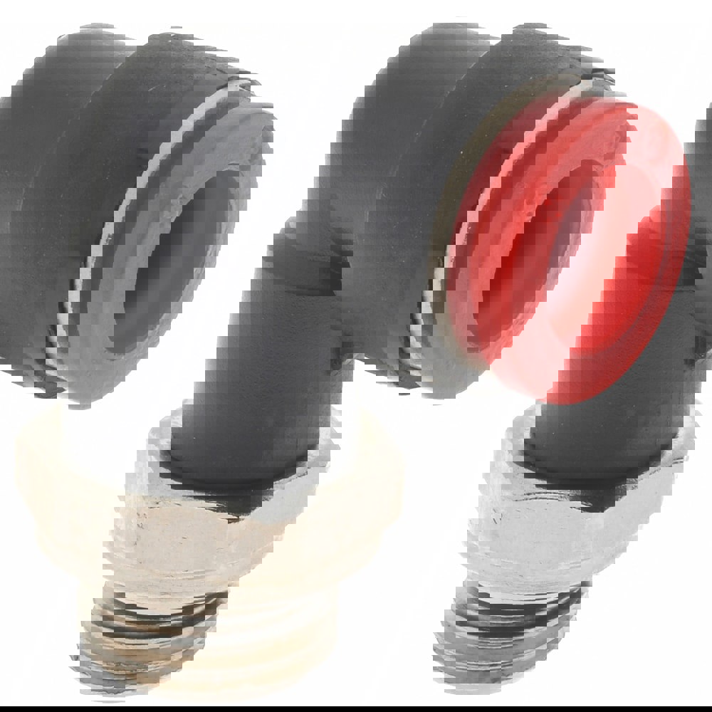 Push-To-Connect Tube to Male & Tube to Male BSPP Tube Fitting: 90 &deg; Swivel Elbow, 1/4