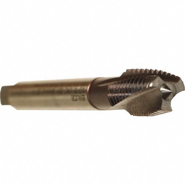 Spiral Flute Tap: M24x3.00 Metric, 3 Flutes, Plug, 6HX Class of Fit, Cobalt, TICN Coated