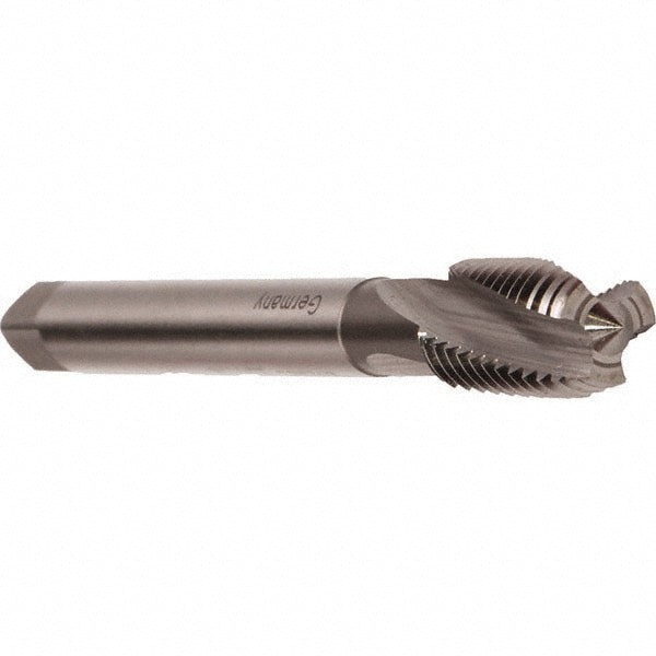 Spiral Flute Tap: M24 x 1.50, Metric Fine, 4 Flute, Modified Bottoming, 6H Class of Fit, Cobalt, Bright/Uncoated