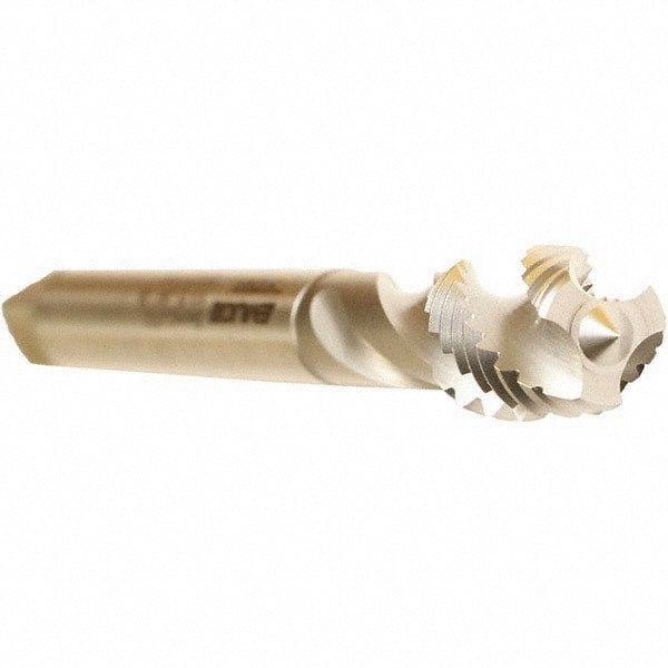 Spiral Flute Tap: M24x3.00 Metric, 4 Flutes, Modified Bottoming, 6H Class of Fit, Cobalt, Bright/Uncoated