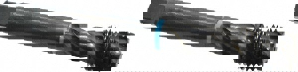 Spiral Flute Tap: M16x2.00 Metric Coarse, 3 Flutes, Modified Bottoming, 6H Class of Fit, Cobalt, Oxide Coated