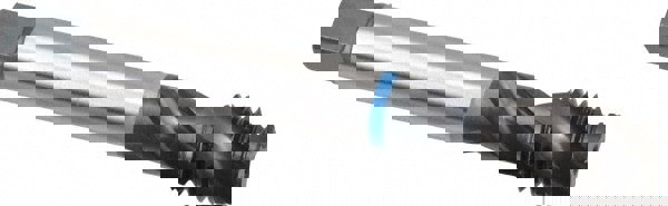 Spiral Flute Tap: M20x2.50 Metric Coarse, 3 Flutes, Modified Bottoming, 6H Class of Fit, Cobalt, Oxide Coated