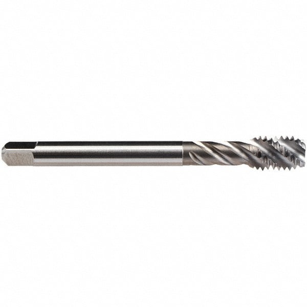 Spiral Flute Tap: M16x2.00 M, 4 Flutes, Bottoming, High Speed Steel, Bright/Uncoated