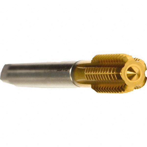 Thread Forming Tap: M12x1.50 Metric Fine, 6HX Class of Fit, Modified Bottoming, Cobalt, TiN Coated