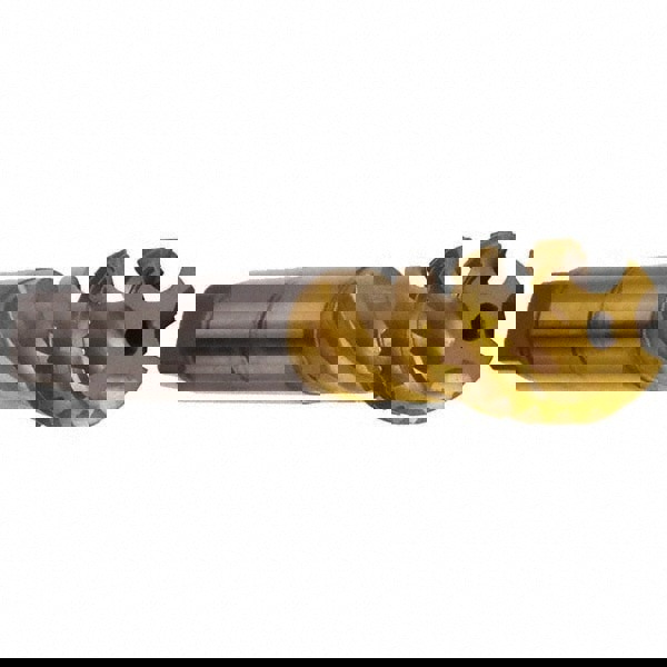 Spiral Flute Tap: M16x2, Metric, 4 Flute, Bottoming, 6H Class of Fit, Cobalt, TiN Finish