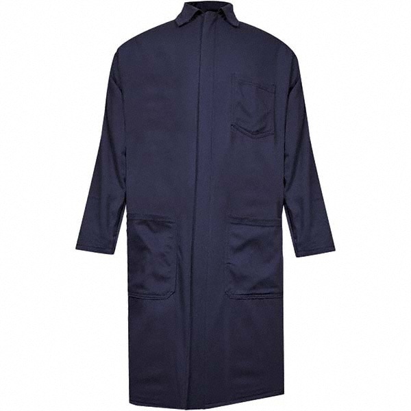 Smocks & Lab Coats; Garment Style: Lab Coat ; Material: Cotton; Nylon ; Size: 2X-Large ; Color: Navy Blue ; Sleeve Length: Long ; Closure Type: Snaps