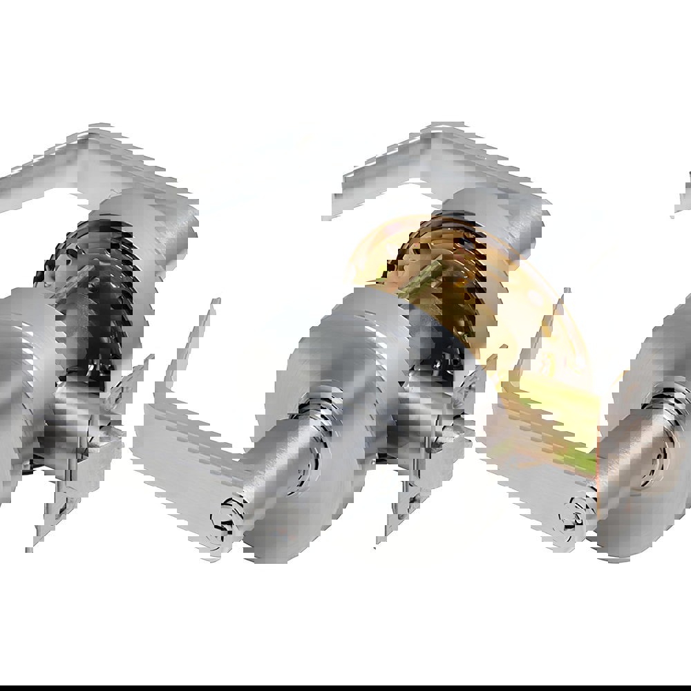 Lever Locksets; Lockset Type: Institutional ; Key Type: Keyed Different ; Back Set: 2-3/4 (Inch); Cylinder Type: Conventional ; Material: Metal ; Door Thickness: 1-3/8 to 2