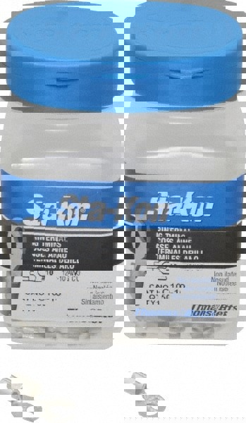 D Shaped Ring Terminal: Non-Insulated, 12 to 10 AWG, Crimp Connection