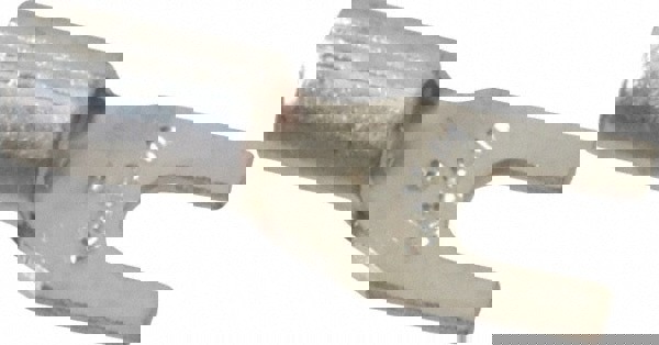 Standard Fork Terminal: Yellow, Non-Insulated, #6 Stud, Crimp