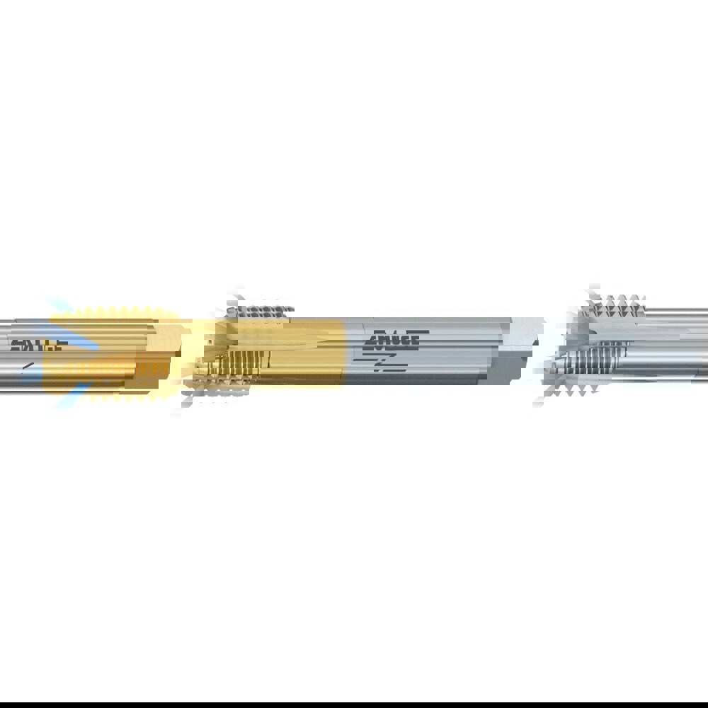 Spiral Point Tap: M12x1.75 Metric, 4 Flutes, Plug Chamfer, 6HX Class of Fit, High-Speed Steel-E-PM, TiN-70 Coated