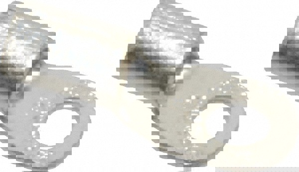 D Shaped Ring Terminal: Non-Insulated, 12 to 10 AWG, Crimp Connection