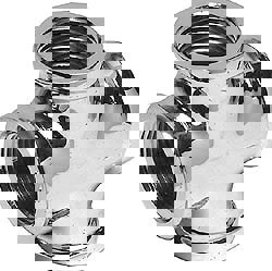 Brass Pipe Cross: 1/2