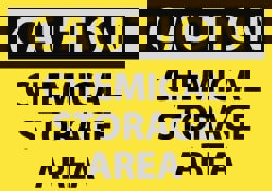 Hazardous Material Label: 