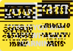 Accident Prevention Sign: Rectangle, 