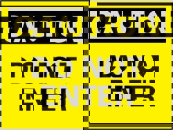 Security & Admittance Sign: Rectangle, 