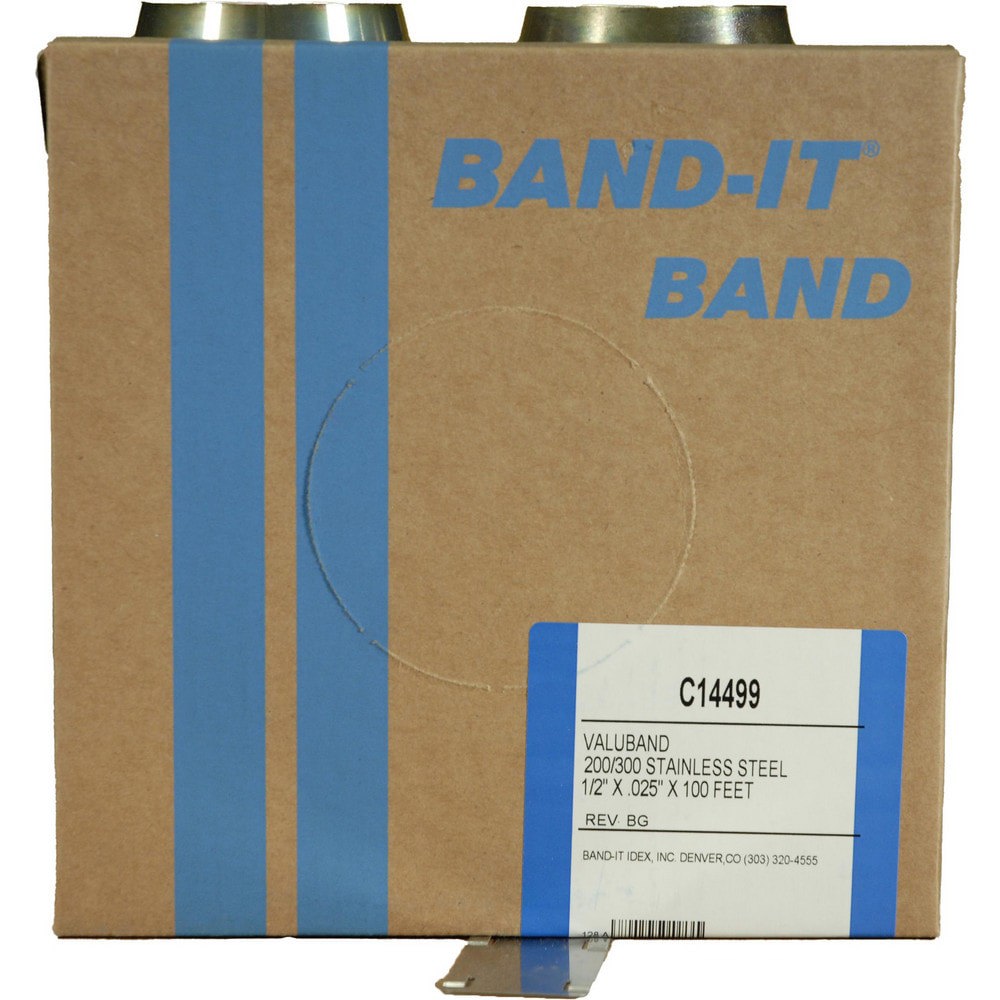 Band Clamps; Clamp Type: Banding ; Material: Stainless Steel ; Number of Pieces: 1 ; Material Grade: 200/300 ; Includes: 100/Roll ; System Of Measurement: Decimal Inch