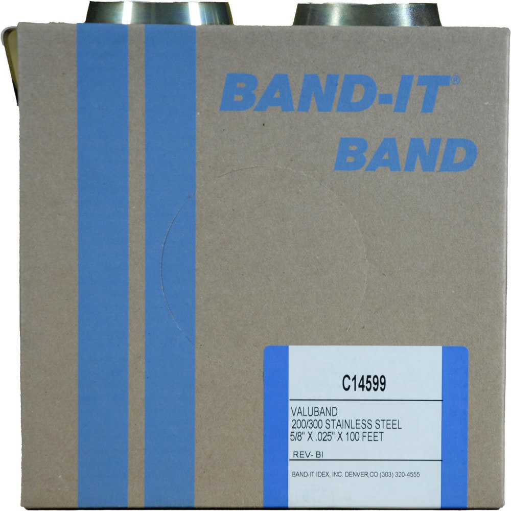 Band Clamps; Clamp Type: Banding ; Material: Stainless Steel ; Number of Pieces: 1 ; Material Grade: 200/300 ; Includes: 100/Roll ; System Of Measurement: Decimal Inch