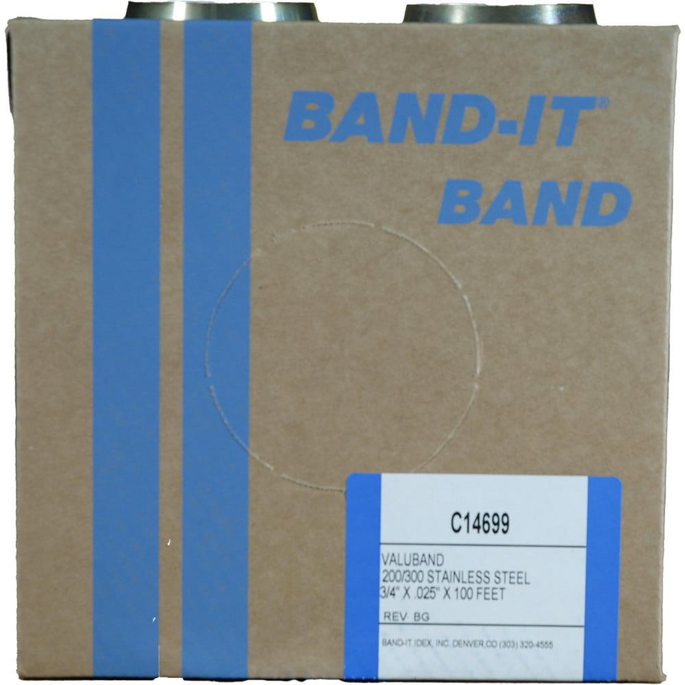 Band Clamps; Clamp Type: Banding ; Material: Stainless Steel ; Number of Pieces: 1 ; Material Grade: 200/300 ; Includes: 100/Roll ; System Of Measurement: Decimal Inch