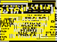 Accident Prevention Sign: Rectangle, 