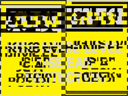 Accident Prevention Sign: Rectangle, 