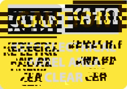 Accident Prevention Sign: Rectangle, 