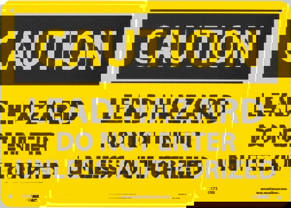 Security & Admittance Sign: Rectangle, 