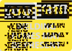 Chemical & Hazardous Material Sign: Rect