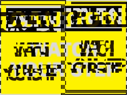 Accident Prevention Sign: Rectangle, 