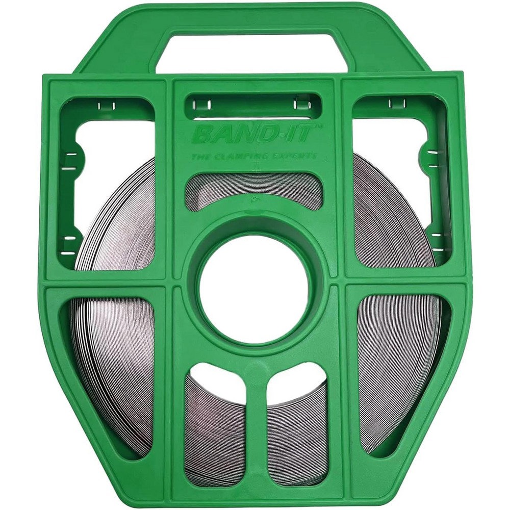 Band Clamps; Clamp Type: Banding Strap Roll ; Material: Stainless Steel ; Number of Pieces: 1 ; Material Grade: 201 ; Includes: Green Tote 100/Roll ; System Of Measurement: Decimal Inch