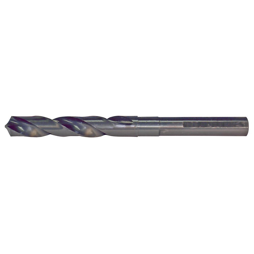 Reduced Shank Drill Bit: 7/8'' Dia, 1/2'' Shank Dia, 118 0, High Speed Steel