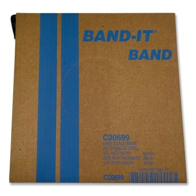 Band Clamps; Clamp Type: Banding Strap Roll ; Material: Stainless Steel ; Number of Pieces: 1 ; Material Grade: 201 ; Includes: 100/Roll ; System Of Measurement: Decimal Inch