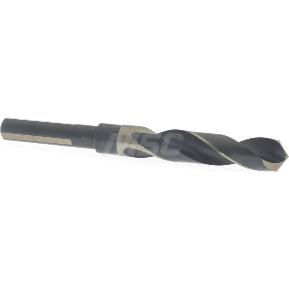 Reduced Shank Drill Bit: 17.00 mm Dia, 12.70 mm Shank Dia, 118 deg Point, High-Speed Steel