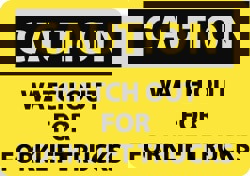 Accident Prevention Sign: Rectangle, 