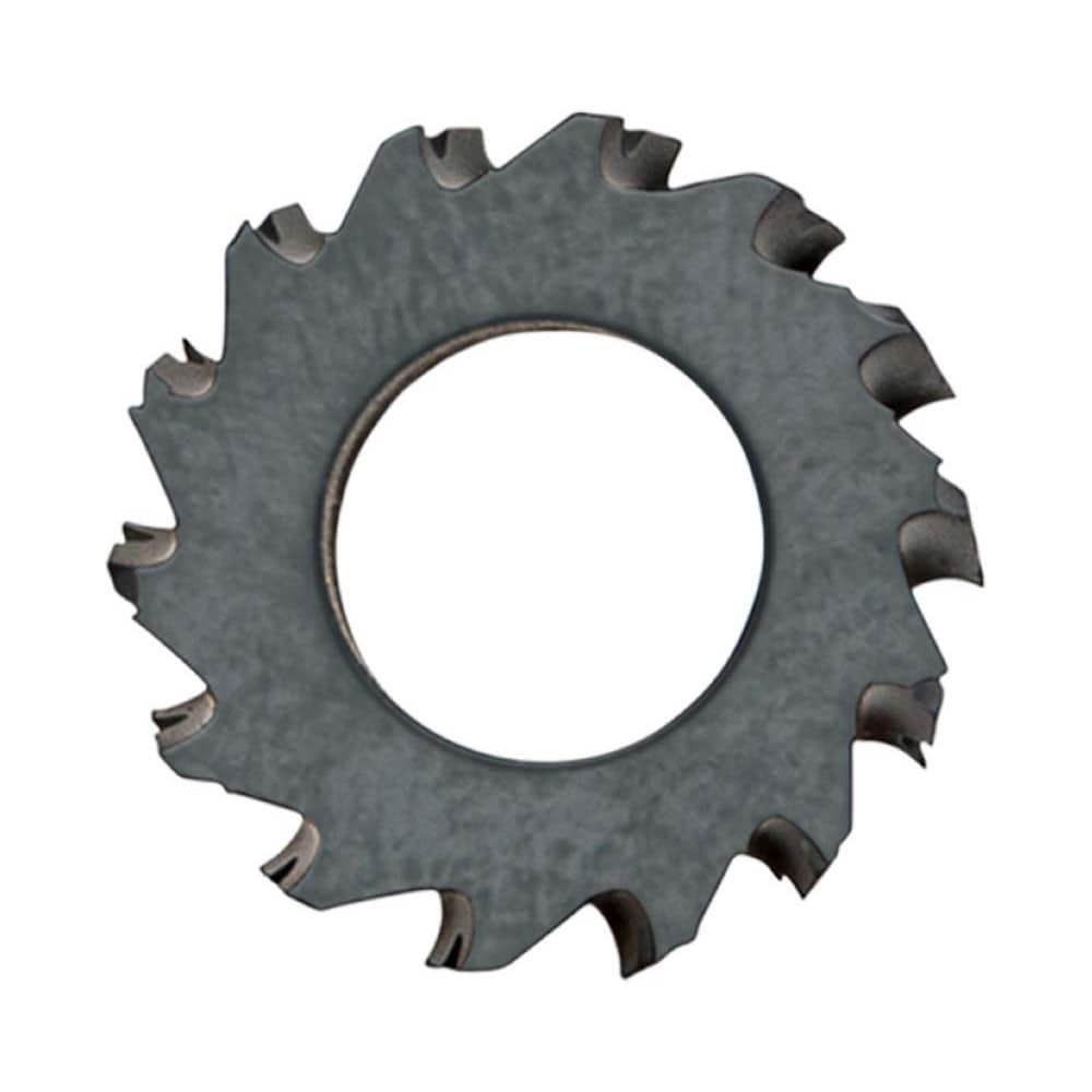 Plain Milling Cutters; Cutting Diameter (Inch): 1/2in ; Cutting Width (Inch): 0.1500in ; Arbor Hole Diameter (Inch): 0.2505in ; Cutting Direction: Right Hand ; Helix Angle: 0.00 ; Flute Direction: Right Hand