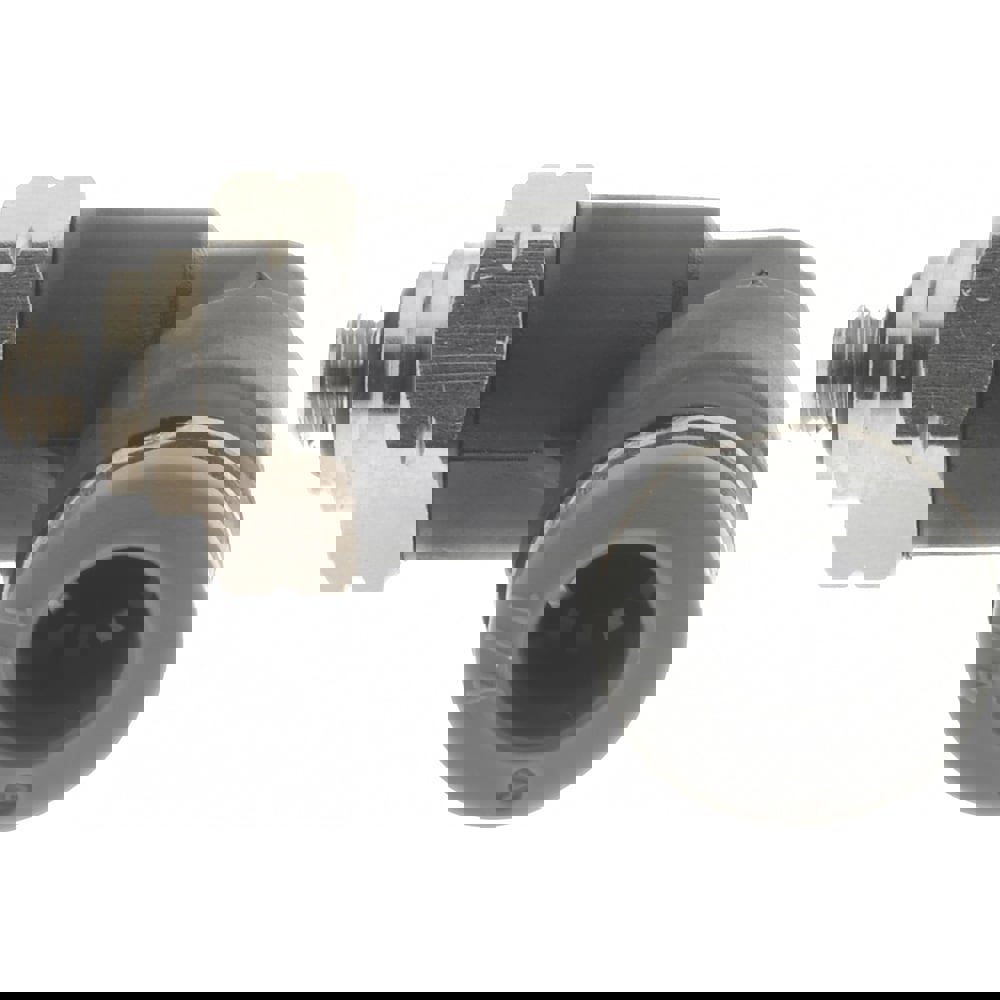 Push-To-Connect Tube to Male & Tube to Male UNF Tube Fitting: 90 &deg; Swivel Elbow, #10-32 Thread, 1/4